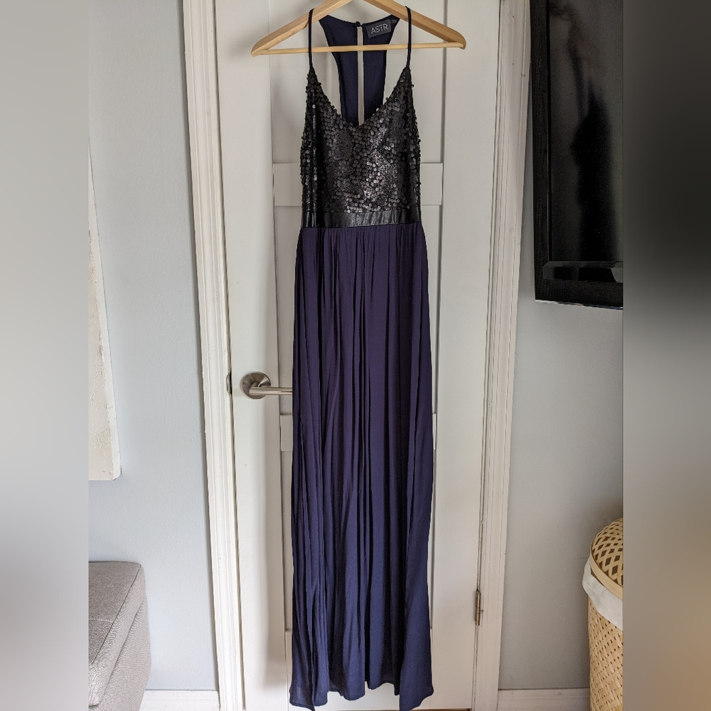 ASTR Black and Navy Gown Size S